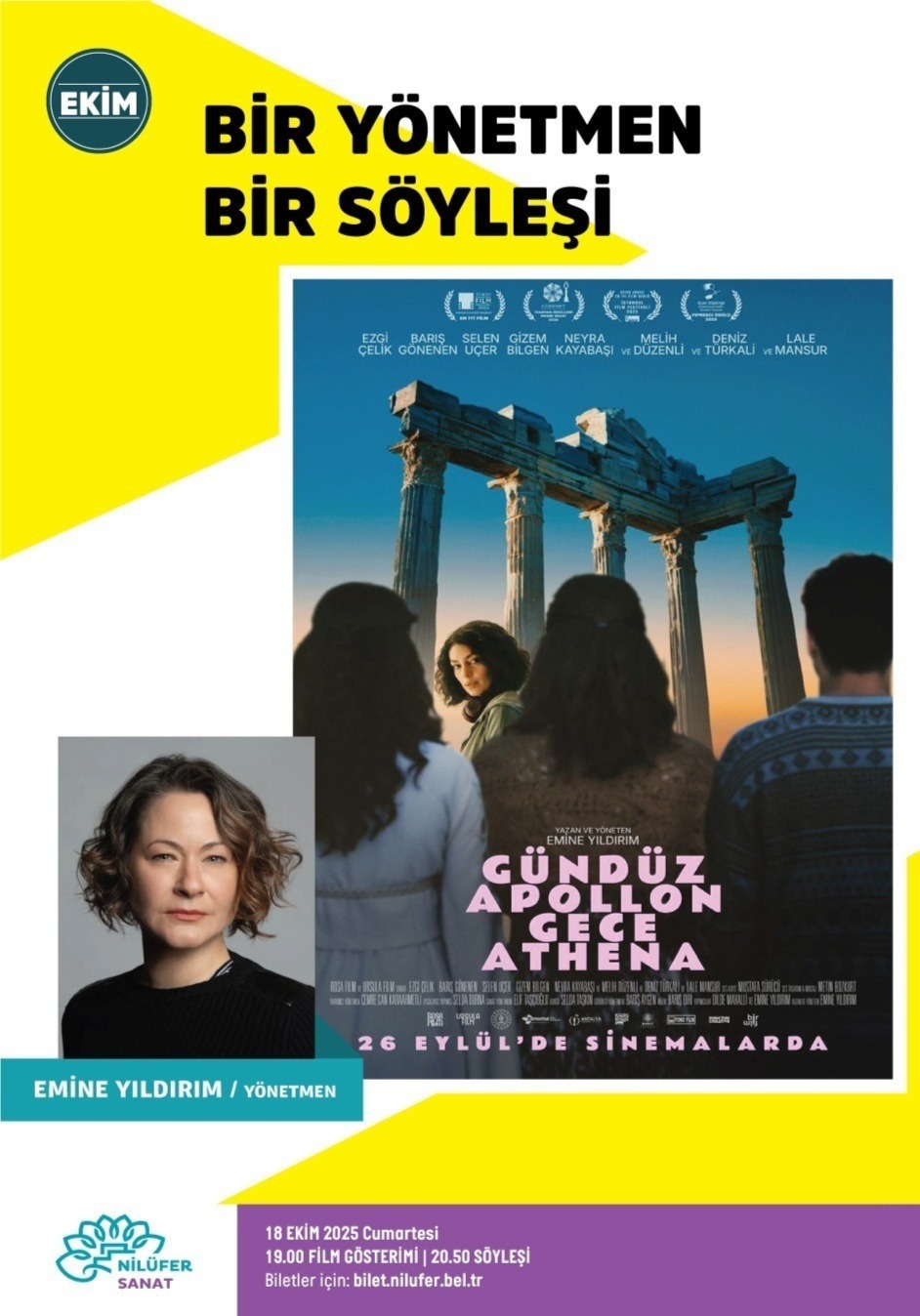 Bir Yönetmen Bir Söyleşi / Gündüz Apollon Gece Athena Film Gösterimi - Emine Yıldırım ile Söyleşi