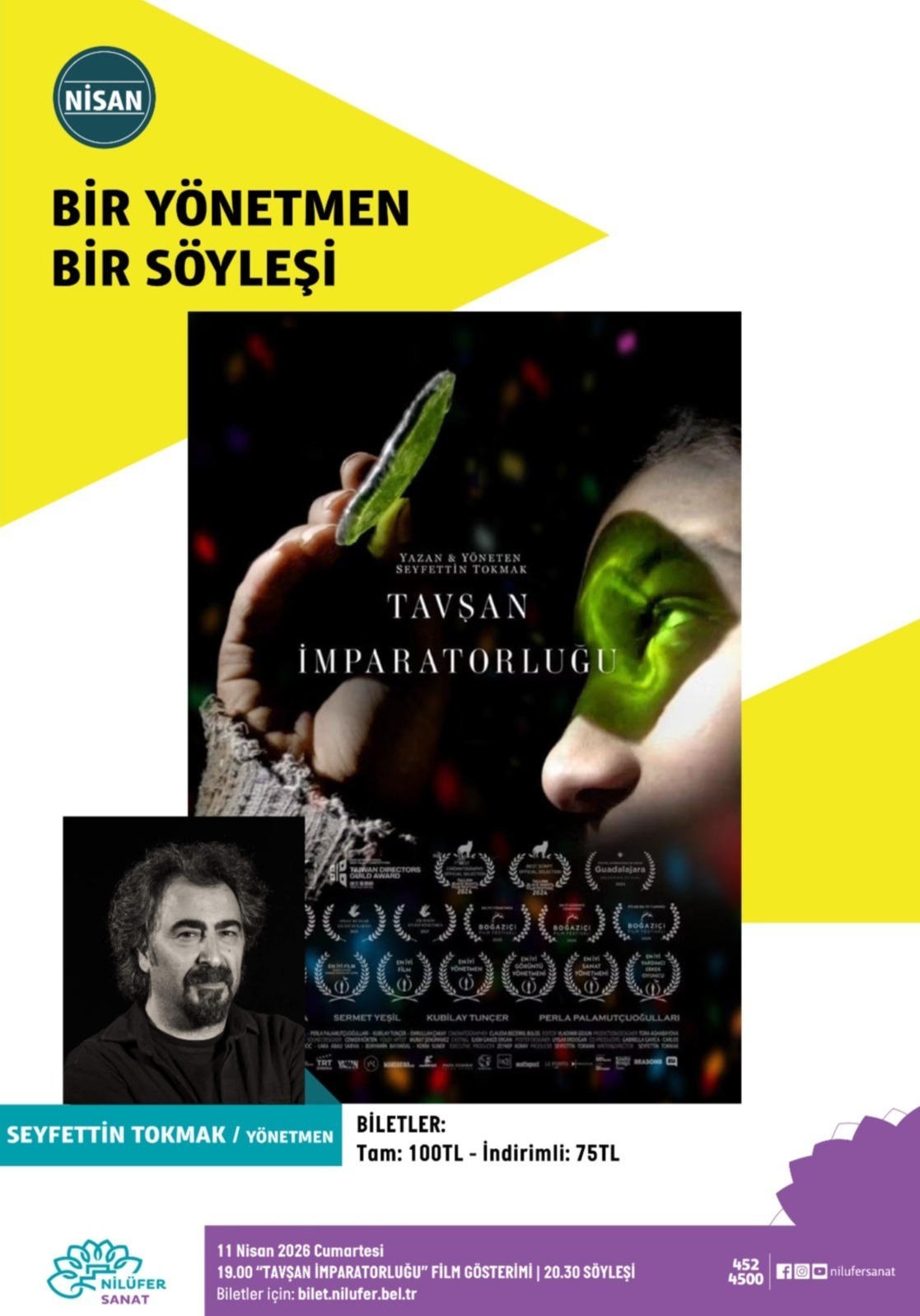 Bir Yönetmen Bir Söyleşi / "Tavşan İmparatorluğu" Film Gösterimi - Yönetmen Seyfettin Tokmak İle Söyleşi