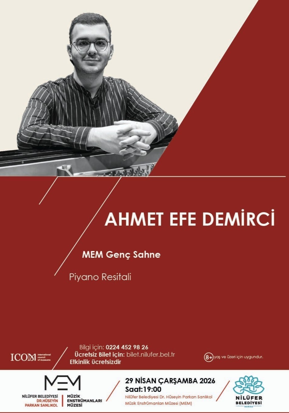 MEM Genç Sahne: Ahmet Efe Demirci Piyano Resitali