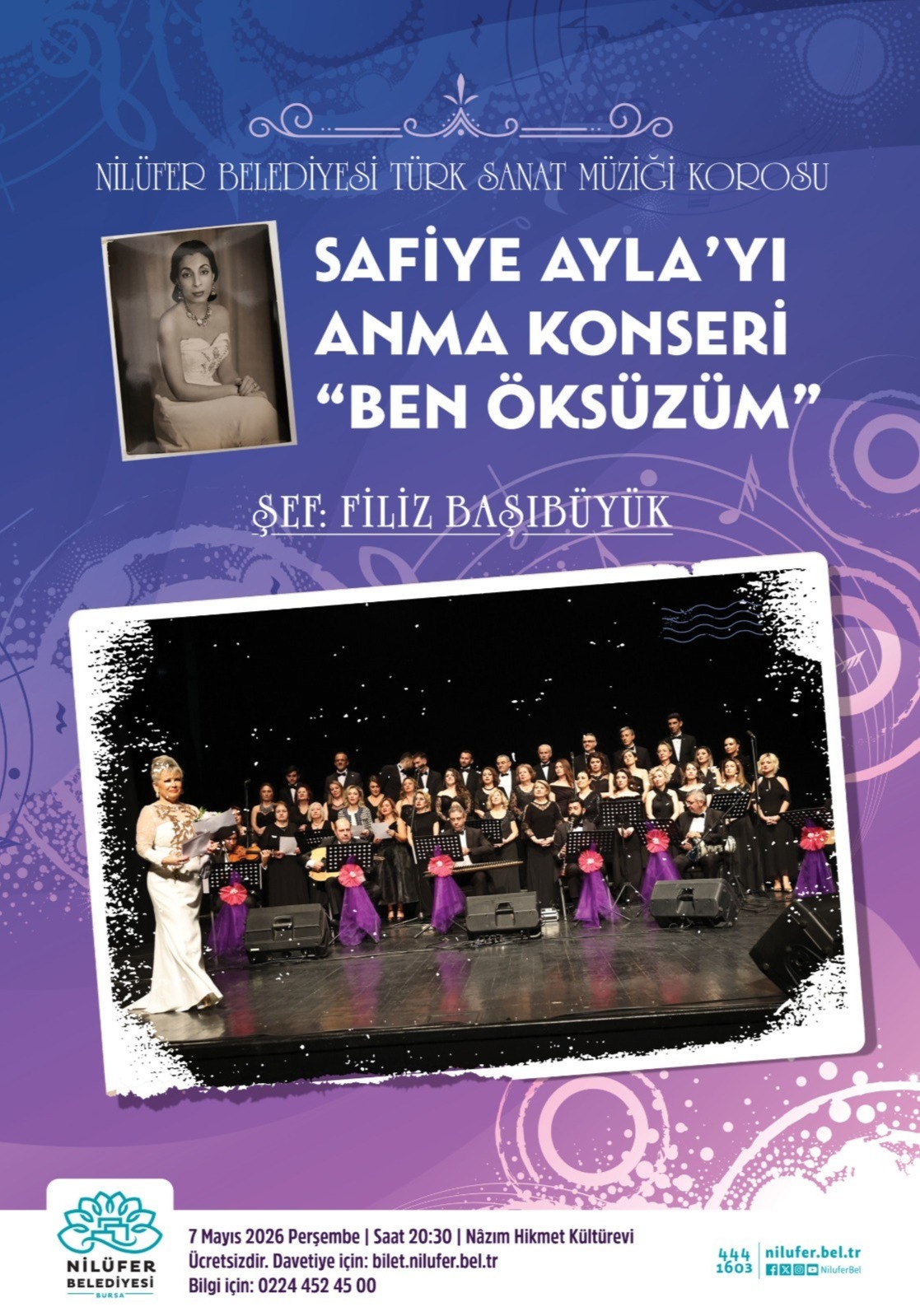 Nilüfer Belediyesi TSM Korosu Safiye Ayla'yı Anma Konseri