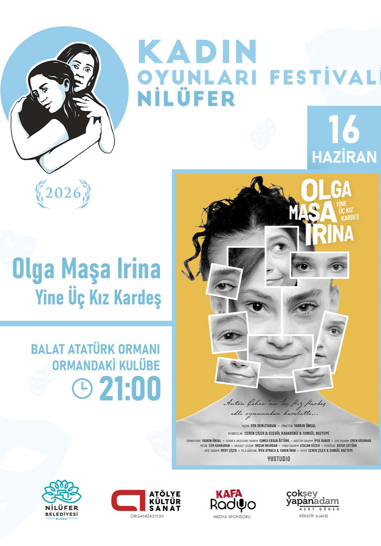 OLGA MAŞA İRİNA YİNE ÜÇ KIZ KARDEŞ - Kadın Oyunları Festivali Nilüfer