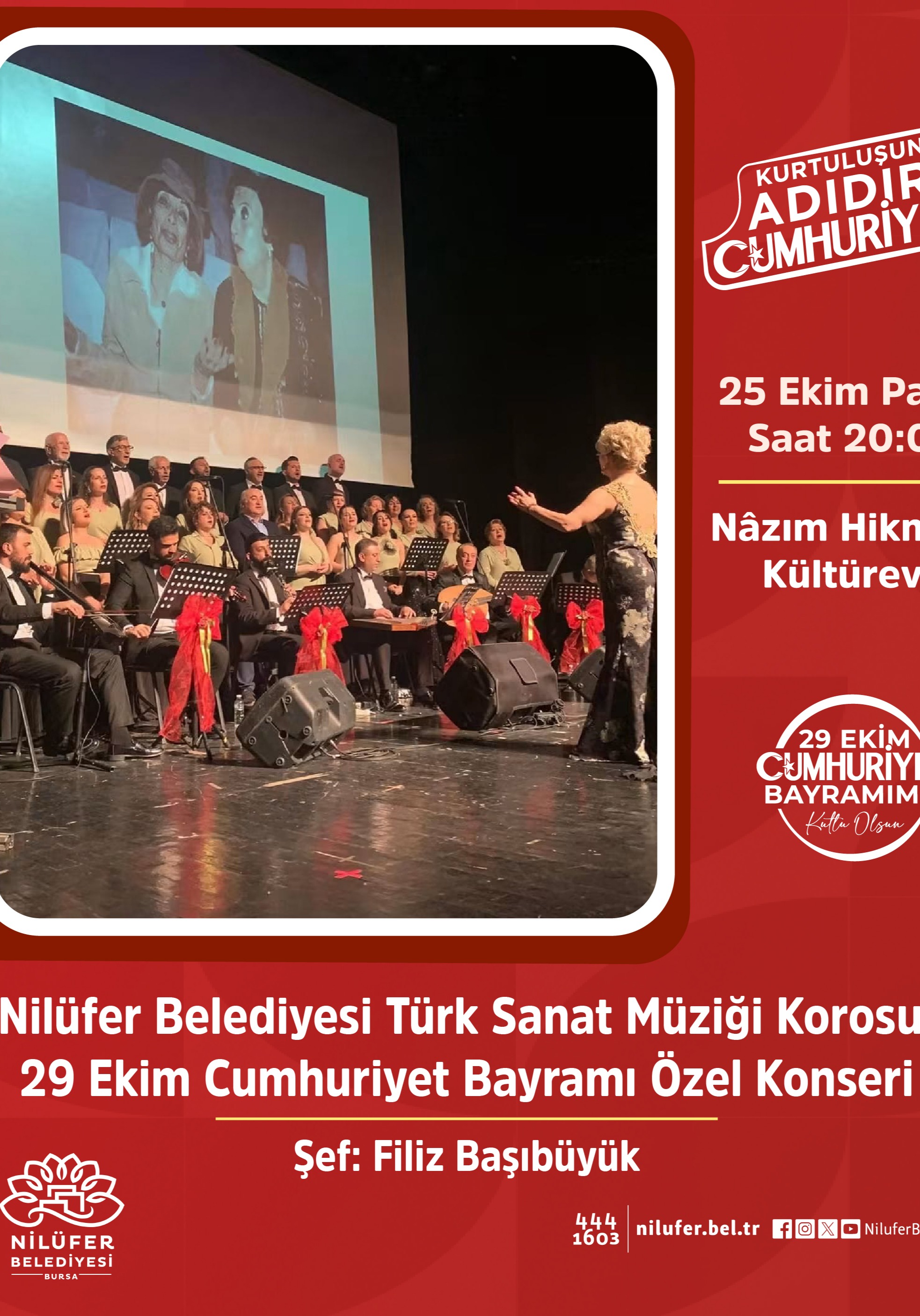 Nilüfer Belediyesi Türk Sanat Müziği Korosu 29 Ekim Cumhuriyet Bayramı Özel Konseri